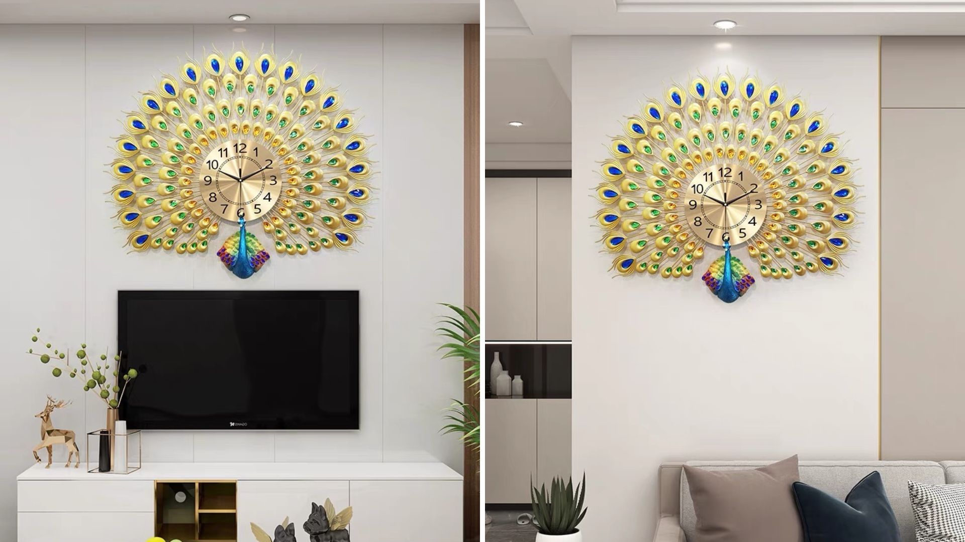 Đặc điểm nổi bật của đồng hồ chim công xòe đuôi vàng