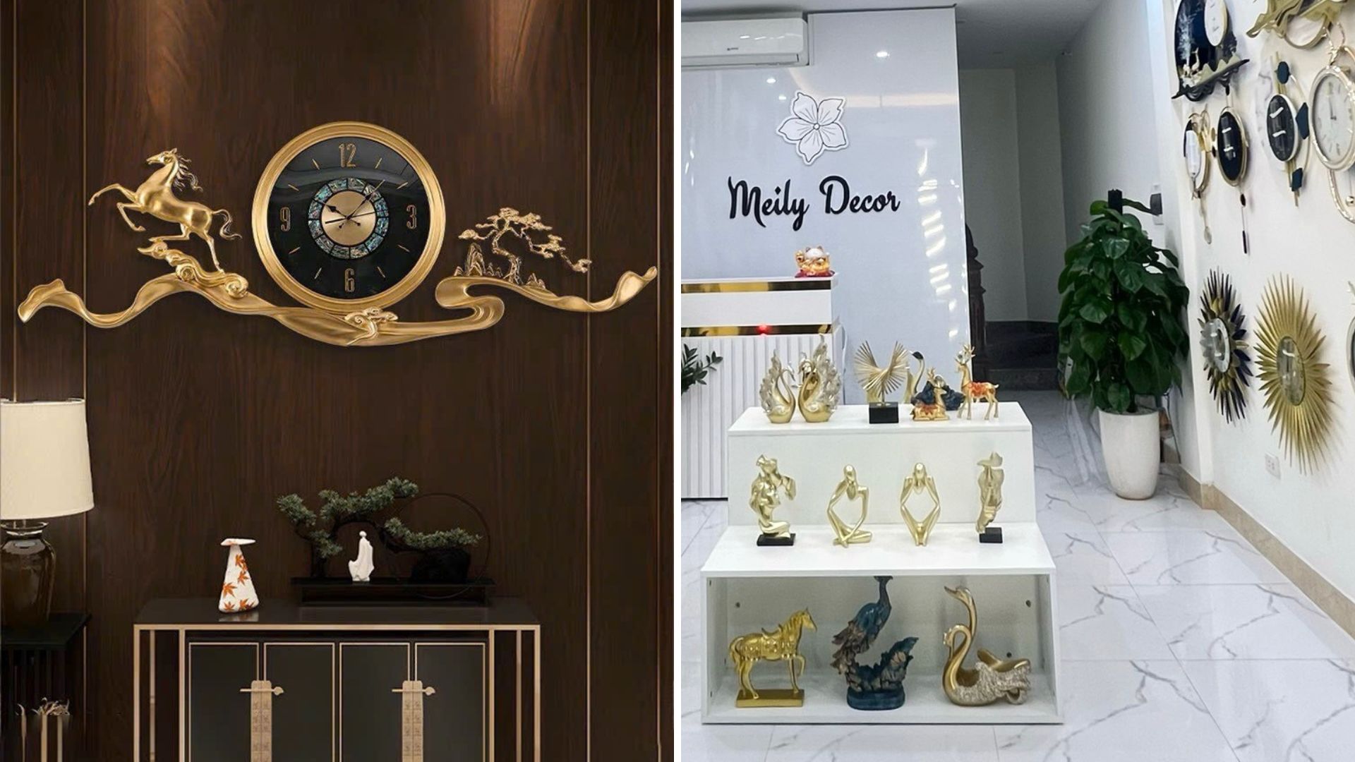 Nên chọn mua đồng hồ cao cấp bằng đồng ngựa vàng tại Meily Decor