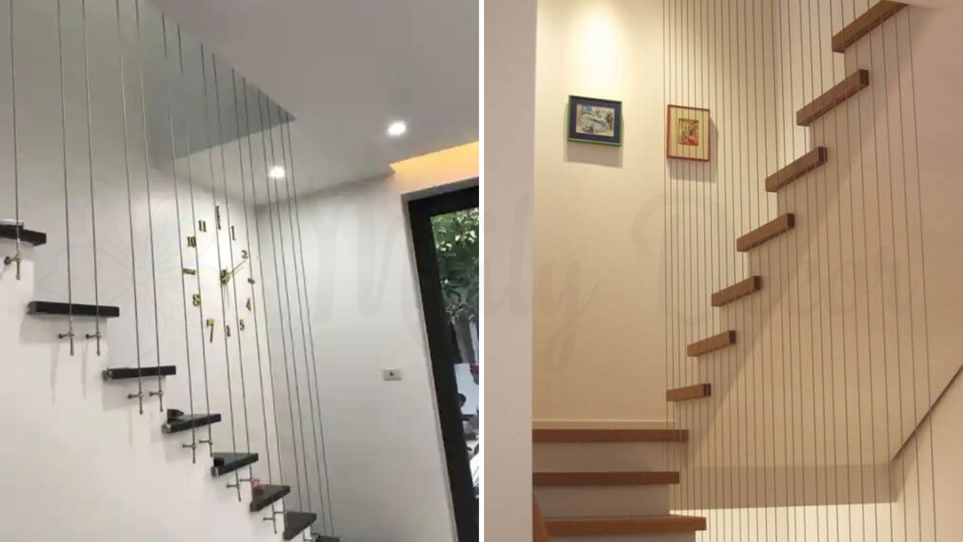 Decor trang trí cầu thang dây cáp