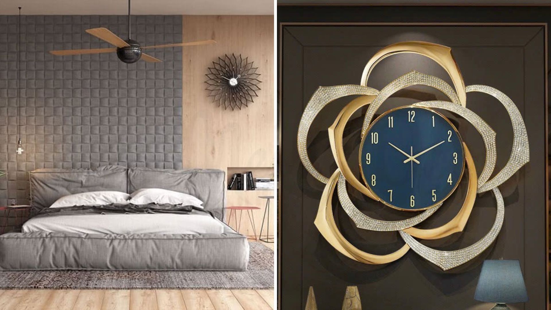 Kết hợp với đồng hồ treo tường