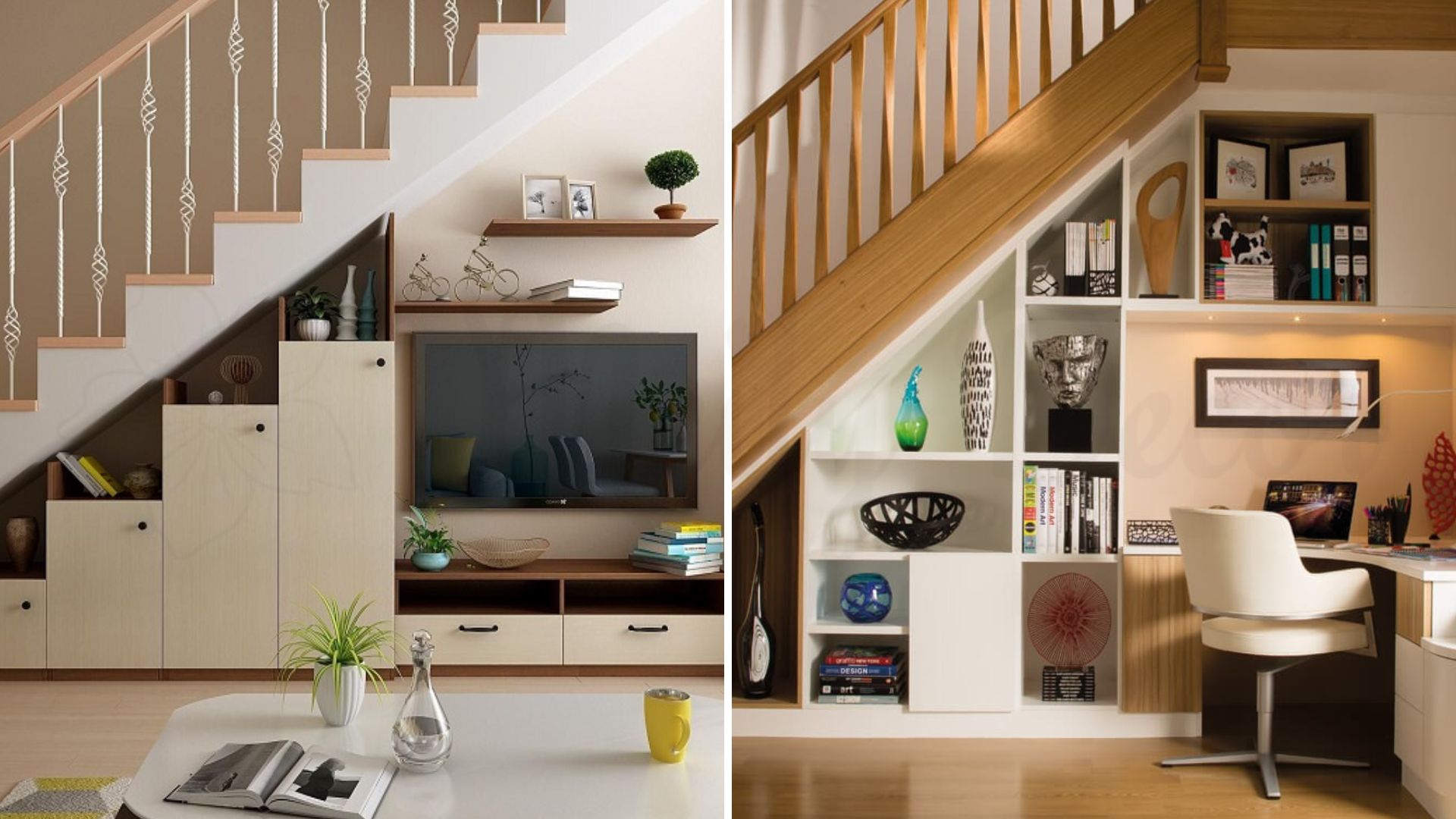 Tận dụng trang trí gầm cầu thang